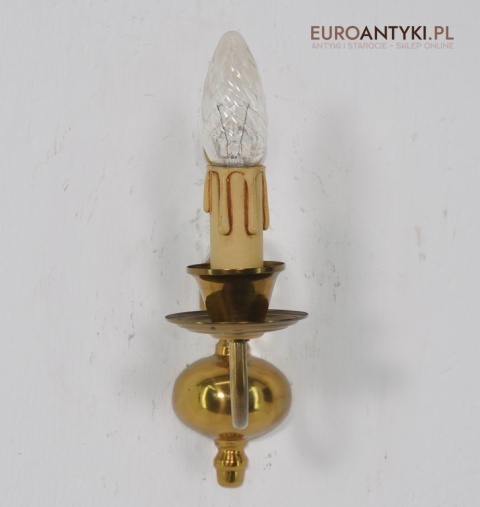 KLASYCZNE KINKIETY Z MOSIADZU STARE LAMPKI RUSTICx