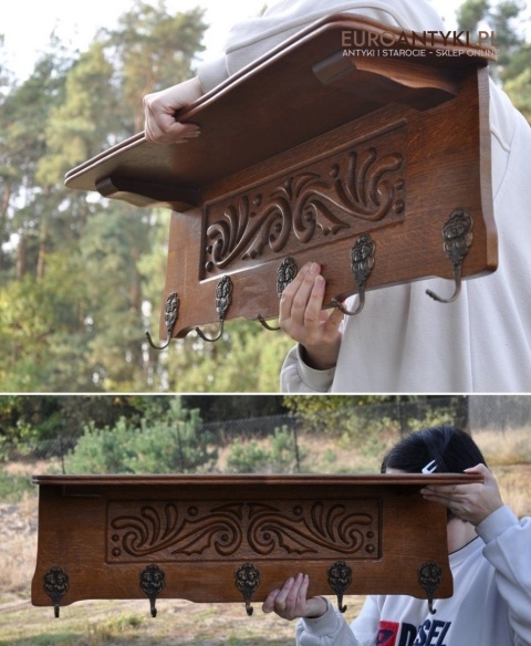 STARA GARDEROBA WIESZAKI HAKI WIESZAK HAK ANTYK