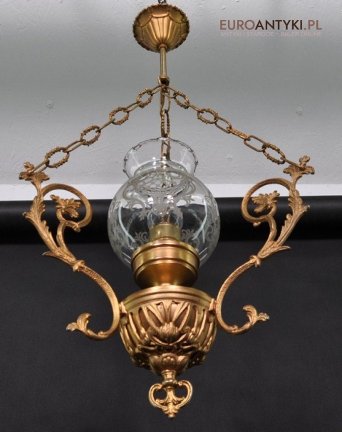 STARA ZLOTA LAMPA DO GANKU GANKA HOLU WIATROLAPU x