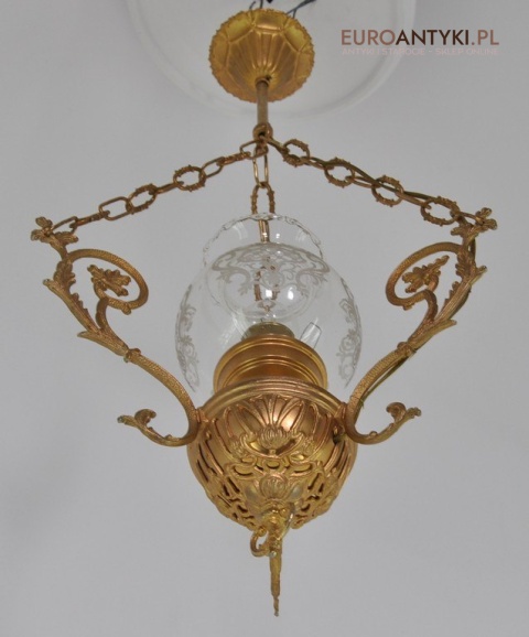 STARA ZLOTA LAMPA DO GANKU GANKA HOLU WIATROLAPU x