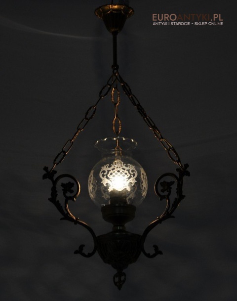 STARA ZLOTA LAMPA DO GANKU GANKA HOLU WIATROLAPU x