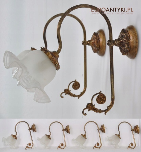 STARE KINKIETY LAMPY LAMPKI NA SCIENE RUSTYKALNE