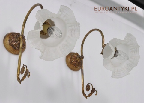 STARE KINKIETY LAMPY LAMPKI NA SCIENE RUSTYKALNE