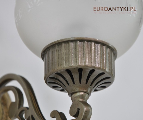 STARE SREBRO KINKIETY LAMPKI LAMPY SREBRNE KLOSZ