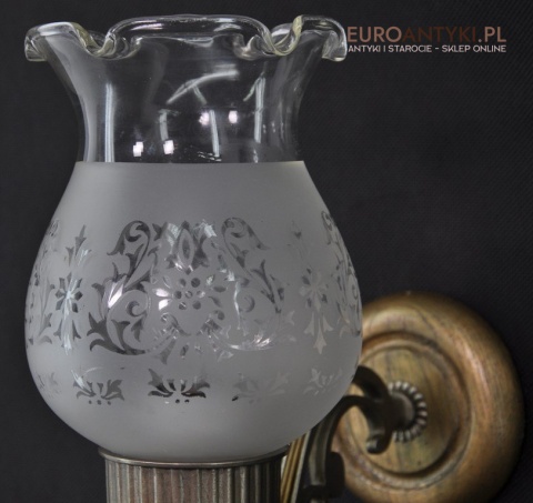 STARE SREBRO KINKIETY LAMPKI LAMPY SREBRNE KLOSZ