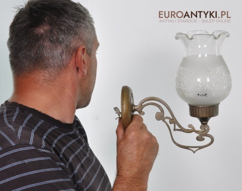 STARE SREBRO KINKIETY LAMPKI LAMPY SREBRNE KLOSZ