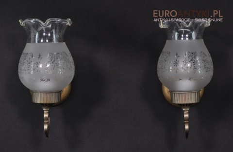 STARE SREBRO KINKIETY LAMPKI LAMPY SREBRNE KLOSZ