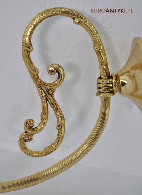 STARE ZLOTE KINKIETY Z MOSIADZU SZKLANE WISIORY x