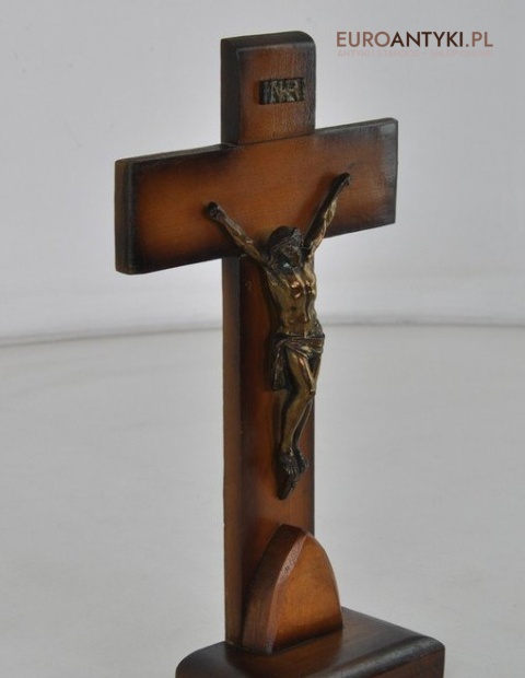 STARY ANTYCZNY KRZYZ Z LAT 1920 PASYJKA DREWNIANA