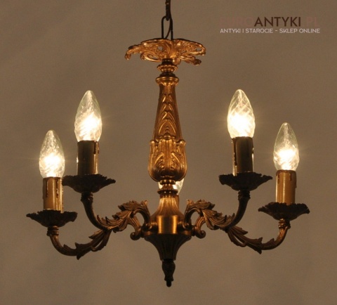 STARY BAROKOWY ŻYRANDOL LAMPA W BAROKOWYM STYLU