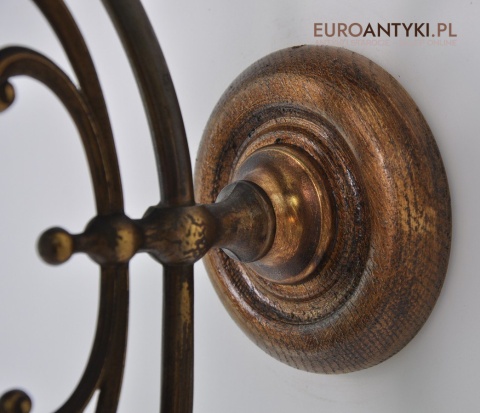 STARY DUZY KINKIET LAMPKA LAMPA Z BIALYM KLOSZEM