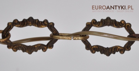 STARY MOSIEZNY ZYRANDOL MOSIEZNA LAMPA SUFITOWA