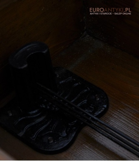 STARY SPRAWNY ZEGAR SKRZYNIOWY NA ŚCIANE ANTYK