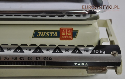 VINTAGE STARA SPRAWNA WAGA JUSTA EFFEM DO 10 KG