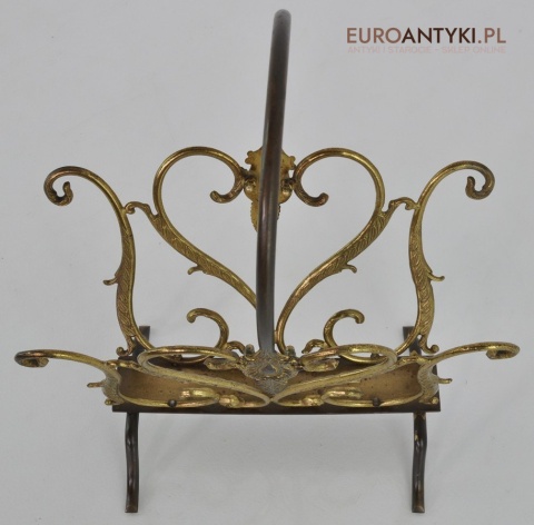 BAROKOWY GAZETNIK GAZECIAK STOJAK NA GAZETY BAROK ROKOKO MOSIĄDZ