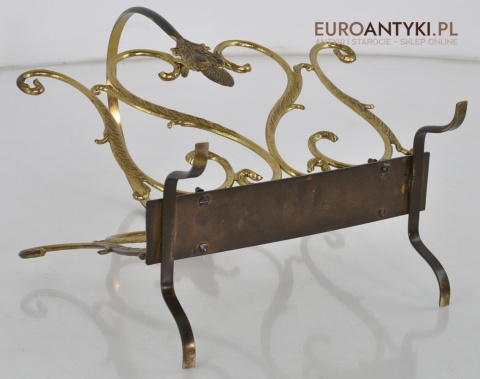 BAROKOWY GAZETNIK GAZECIAK STOJAK NA GAZETY BAROK ROKOKO MOSIĄDZ