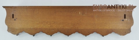 DREWNIANY RZEZBIONY WIESZAK WIESZAKI GARDEROBA