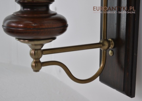 2 kinkiety gabinetowe empire ekskluzywne antyki do dworku zamku pałacu