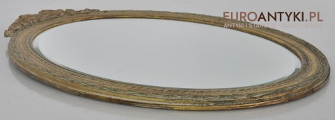 LUSTRO SECESYJNE DUZE LUSTERKO SHABBY CHIC SZLIOWANE SZKŁO