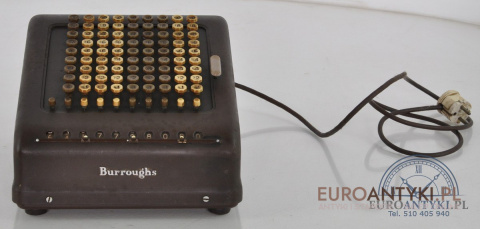 Maszyna do księgowania liczenia Burroughs Adding Machine Company MADE IN U.S.AMERICA pierwsze komputery MASZYNA BIUROWA