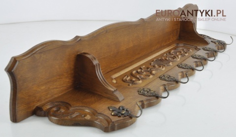 RZEŹBIONA GARDEROBA STARE WIESZAKI STARY WIESZAK Z LITEGO DREWNA DREWNIANY