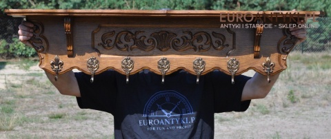 RZEŹBIONA GARDEROBA STARE WIESZAKI STARY WIESZAK Z LITEGO DREWNA DREWNIANY