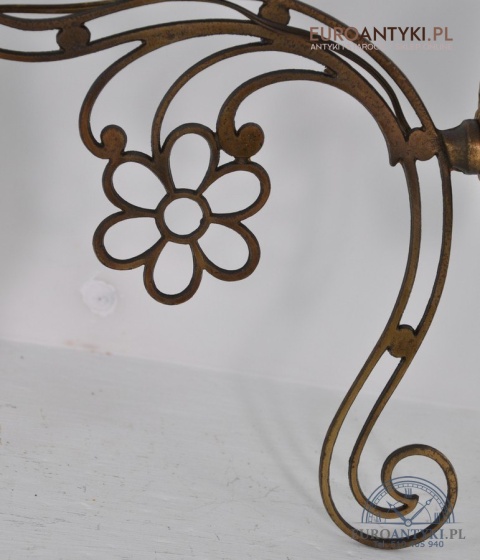 SECESYJNE KINKIETY Z KLOSZEM STARE LAMPKI LAMPY NA ŚCIANE ANTYKI