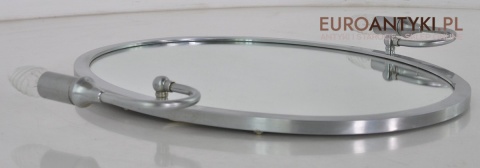 SREBRNE LUSTRO LUSTERKO Z KINKIETAMI Z LAMPAMI Z LAMPKAMI