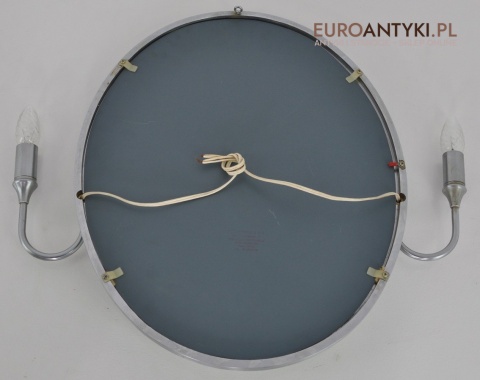 SREBRNE LUSTRO LUSTERKO Z KINKIETAMI Z LAMPAMI Z LAMPKAMI