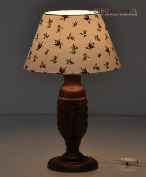 STARA LAMPA LAMPA RĘCZNIE RZEŻBIONA ANTYK RUSTIC