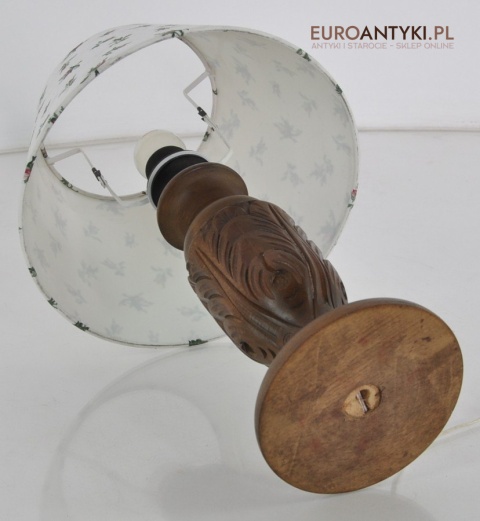 STARA LAMPA LAMPA RĘCZNIE RZEŻBIONA ANTYK RUSTIC