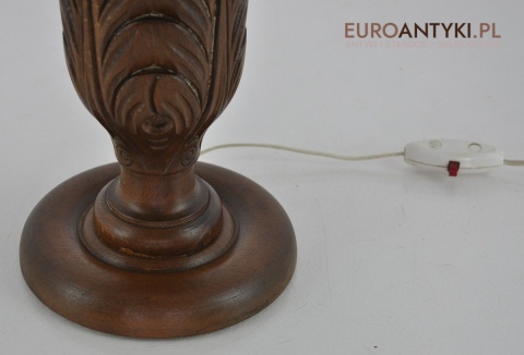 STARA LAMPA LAMPA RĘCZNIE RZEŻBIONA ANTYK RUSTIC