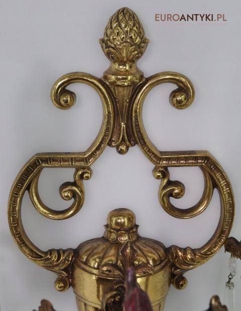 STARE KINKIETY Z MOSIĄDZU LAMPKI LAMPY NA SCIANE