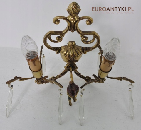 STARE KINKIETY Z MOSIĄDZU LAMPKI LAMPY NA SCIANE