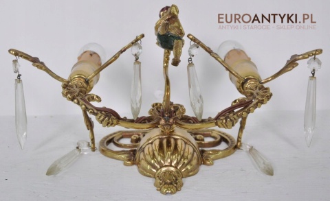 STARE KINKIETY Z MOSIĄDZU LAMPKI LAMPY NA SCIANE