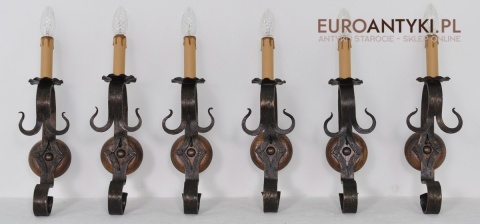 STARE KUTE KINKIETY DO ZAMKU PAŁACU LOCHU ANTYK