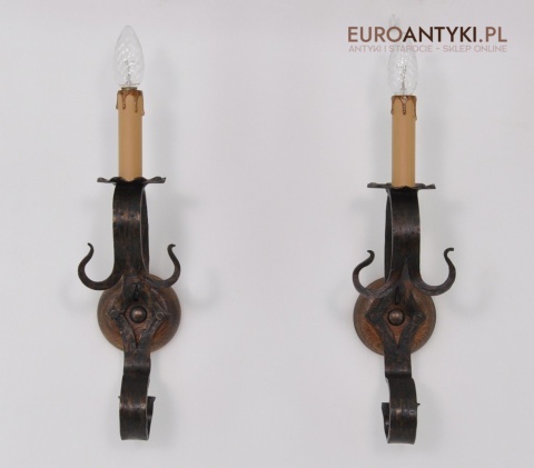 STARE KUTE KINKIETY DO ZAMKU PAŁACU LOCHU ANTYK