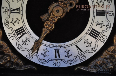STARY HOLENDERSKI ZEGAR WISZĄCY ANTYK Z HOLANDII HOLENDER Z ATLASEM