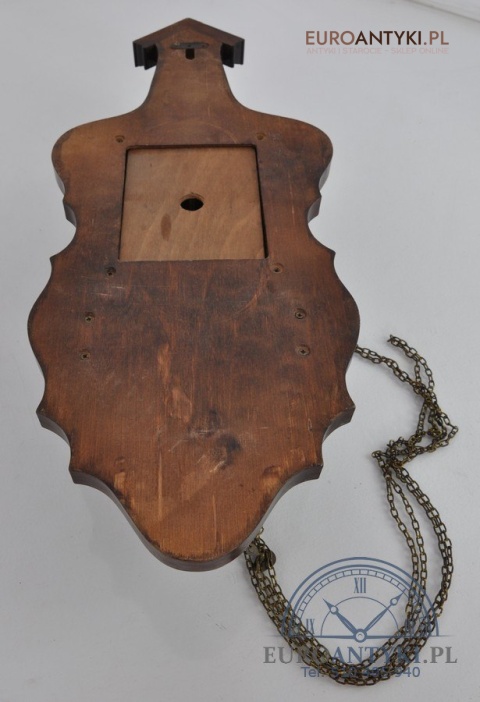 STARY HOLENDERSKI ZEGAR WISZĄCY ANTYK Z HOLANDII HOLENDER Z ATLASEM