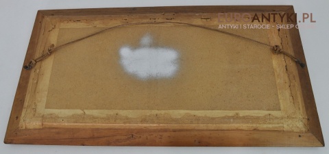 STARY OBRAZ Z JEZUSEM CHRYSTUSEM 100 LETNIE DREWNIANE RZEŻBIONE RAMY JEZUS CHRYSTUS Z WIERNYMI