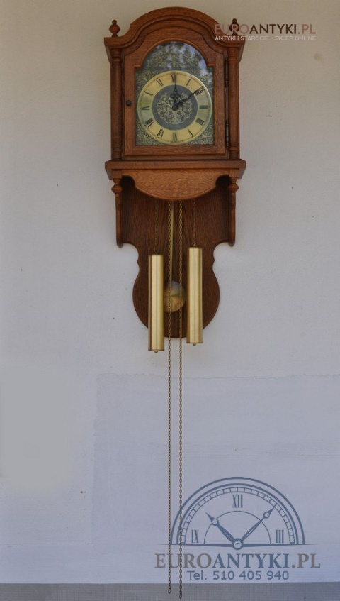STARY WISZĄCY NIEMIECKI ZEGAR SKRZYNIOWY HERMLE SPRAWNY