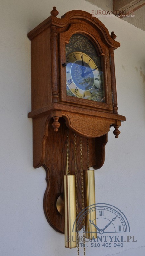 STARY WISZĄCY NIEMIECKI ZEGAR SKRZYNIOWY HERMLE SPRAWNY