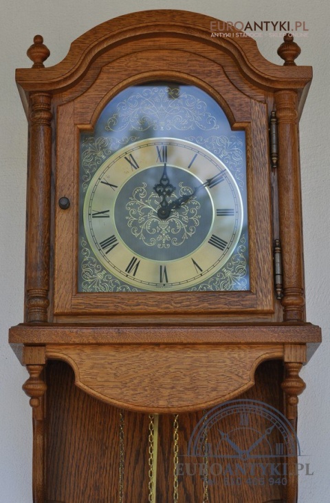 STARY WISZĄCY NIEMIECKI ZEGAR SKRZYNIOWY HERMLE SPRAWNY