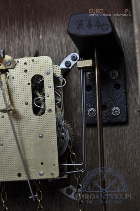 STARY WISZĄCY NIEMIECKI ZEGAR SKRZYNIOWY HERMLE SPRAWNY