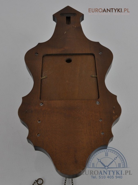 STARY ZEGAR WISZĄCY HOLENDER Z ATLASEM ORYGINALNY HOLLAND