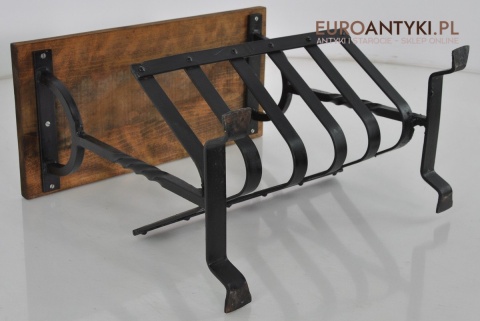 STOJACZEK STOLIK STOLICZEK GAZETNIK GAZECIAK WYKONANY Z KUTEGO METALU RUSTYKALNY