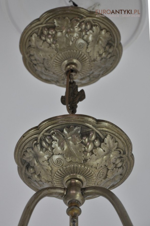 Żyrandol art deco oryginalny unikat do salonu pałacu zamku. Prawdziwy antyk