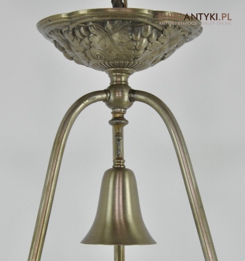 Żyrandol art deco oryginalny unikat do salonu pałacu zamku. Prawdziwy antyk