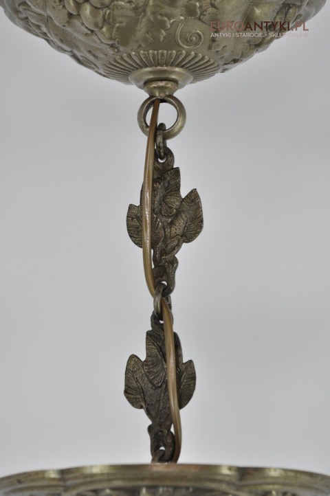 Żyrandol art deco oryginalny unikat do salonu pałacu zamku. Prawdziwy antyk