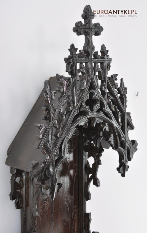 Gotycka kapliczka antyczna z Matką boską. Prawdziwy antyk Grunderzeit.